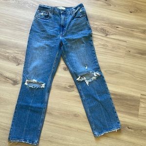 Abercrombie & Fitch the Ankle Straight Ultra High Rise 27/4 R